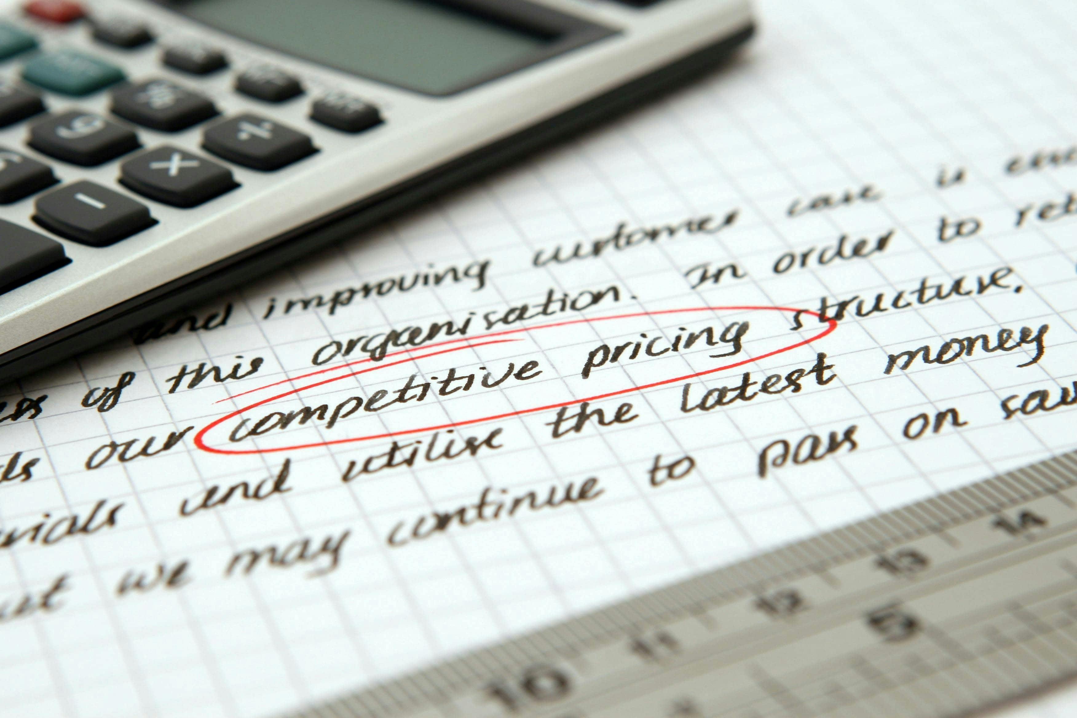 zaokruženo competitive pricing