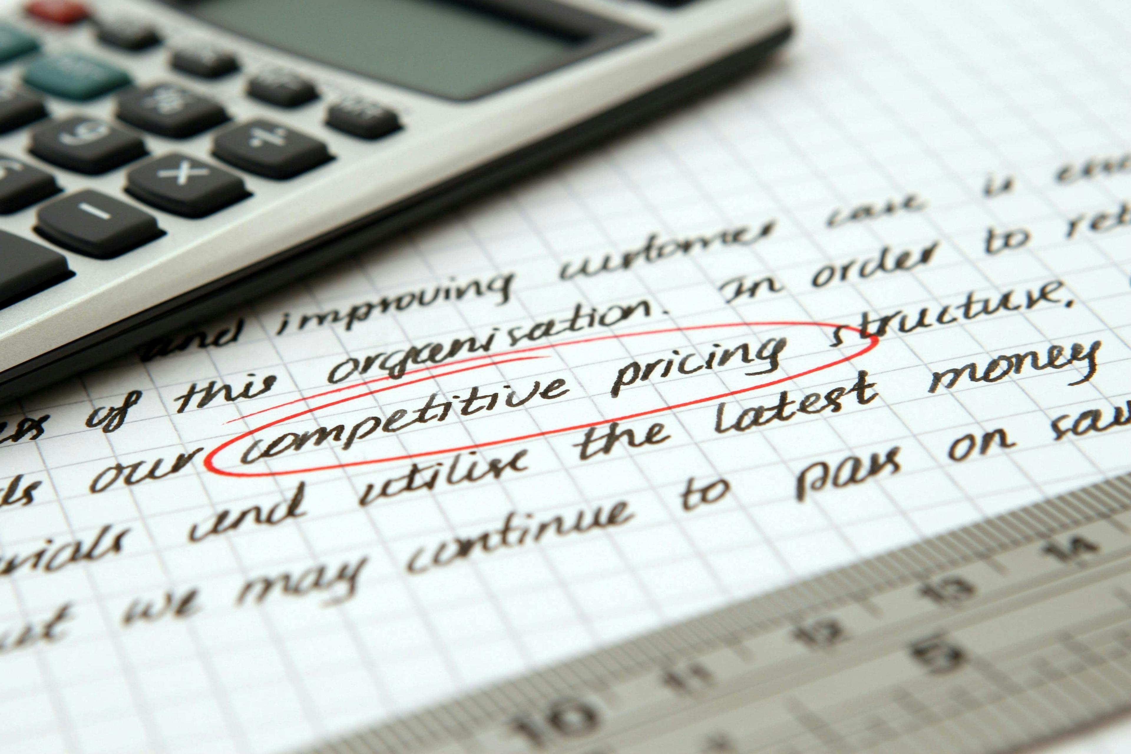 zaokruženo competitive pricing