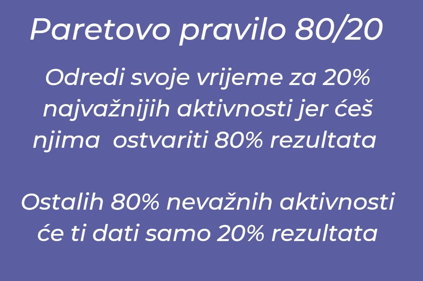 ACJ AIMS Paretovo pravilo 80/20