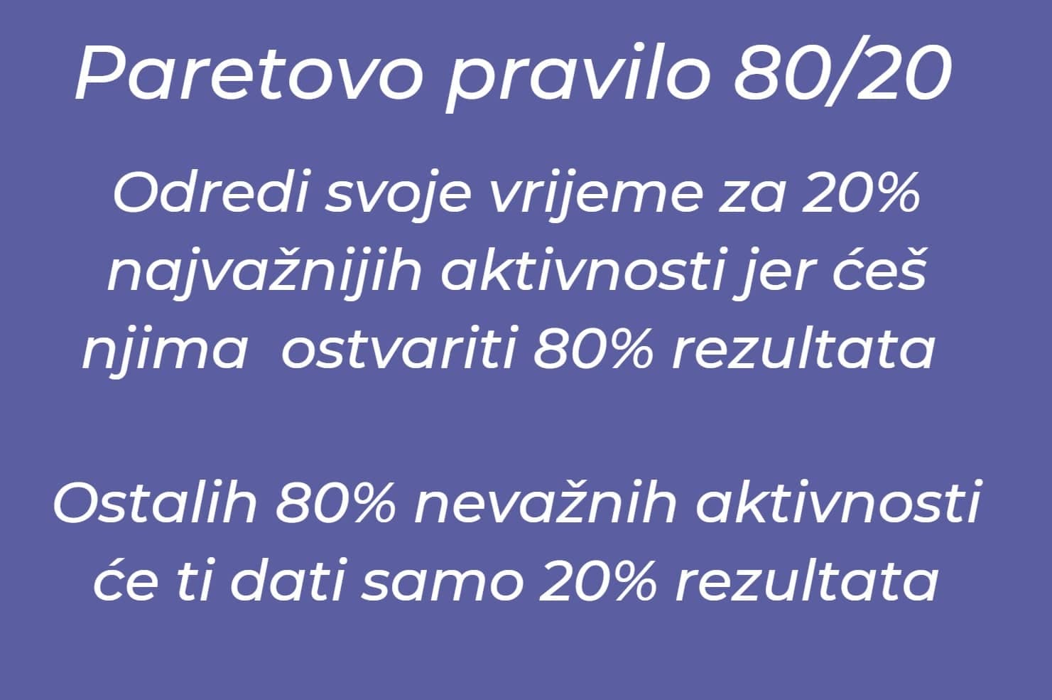 ACJ AIMS Paretovo pravilo 80/20