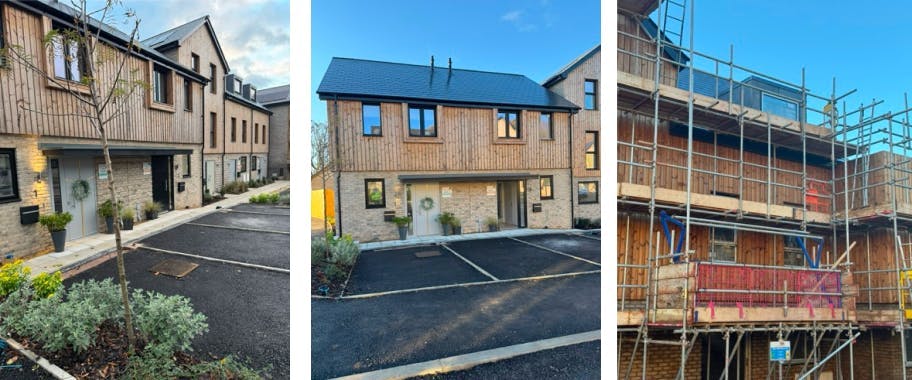 Recently completed homes sit alongside the final plots still under scaffold, as the last touches take shape on the first plots.