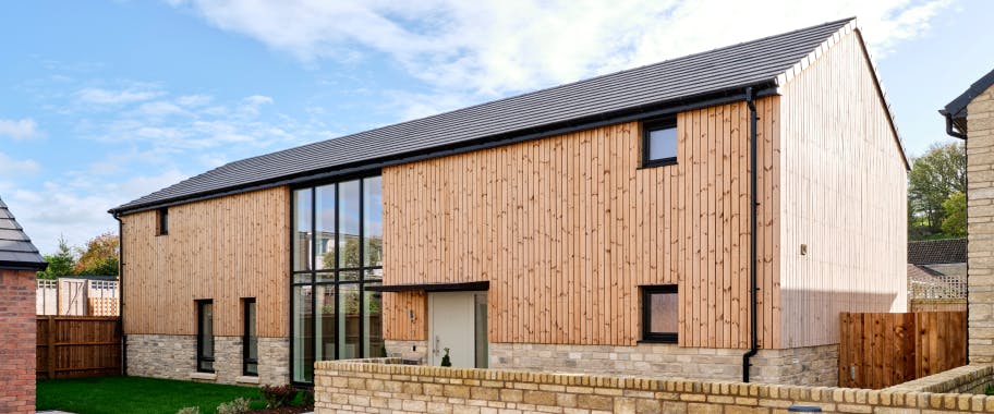 Each home has an air source heat pump, solar PV panels, high performance window systems and an EV charging point.