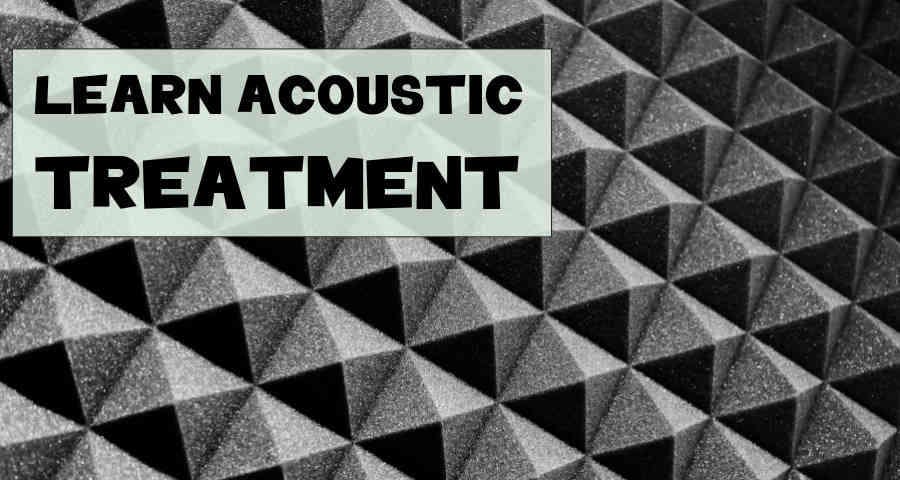 Acoustic treatment for quality audio recording at home