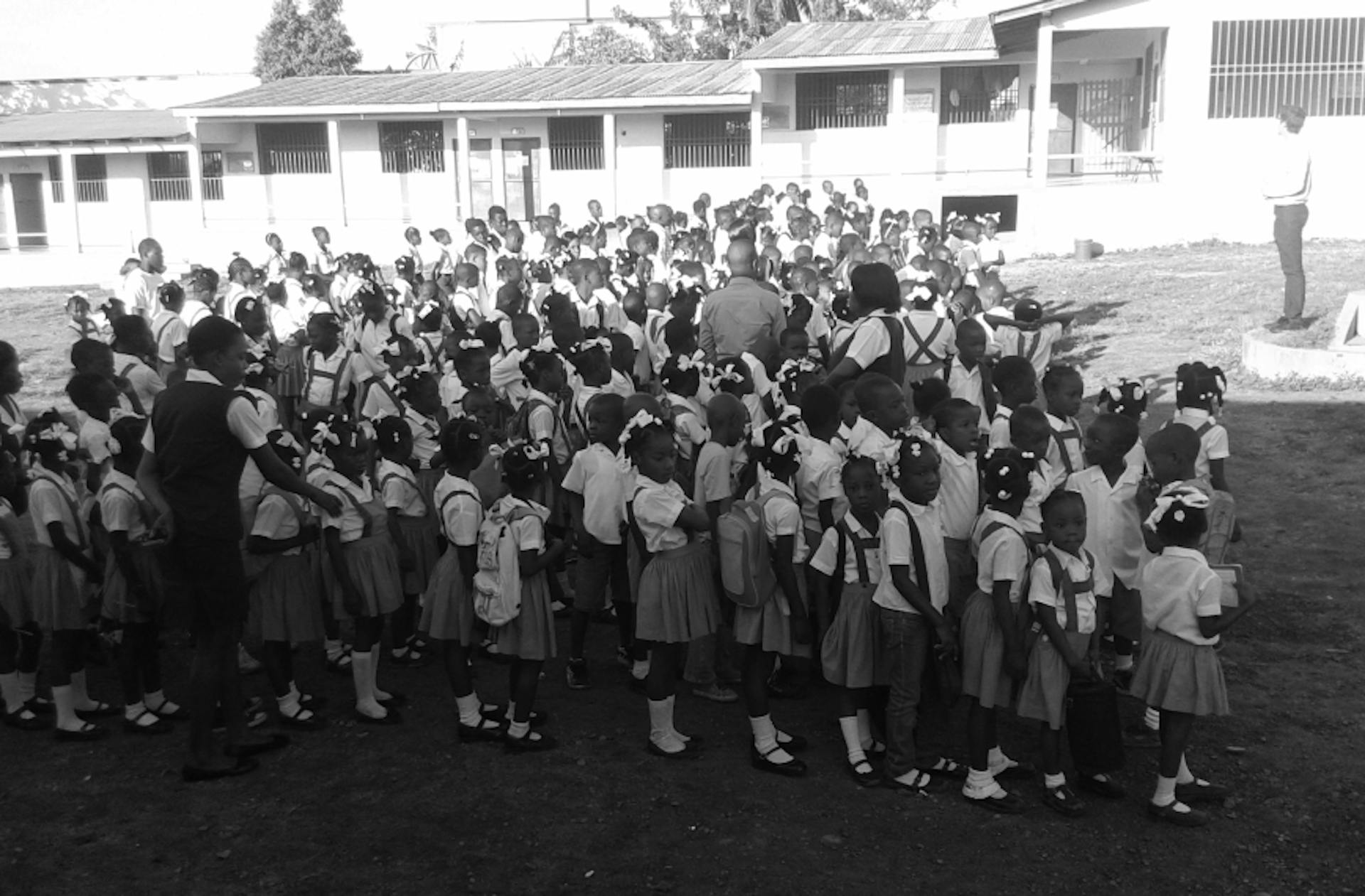 Haitian school children