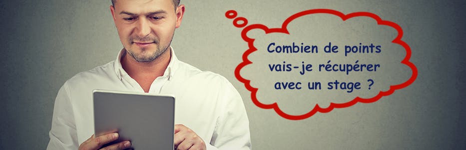 Combien de points récupère-t-on avec un stage