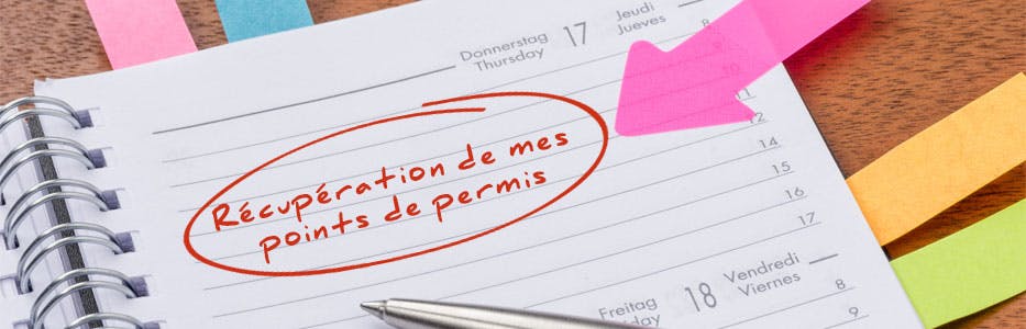 Délai de récupération des points du permis