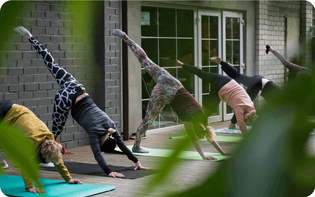 Yoga at the rooftop