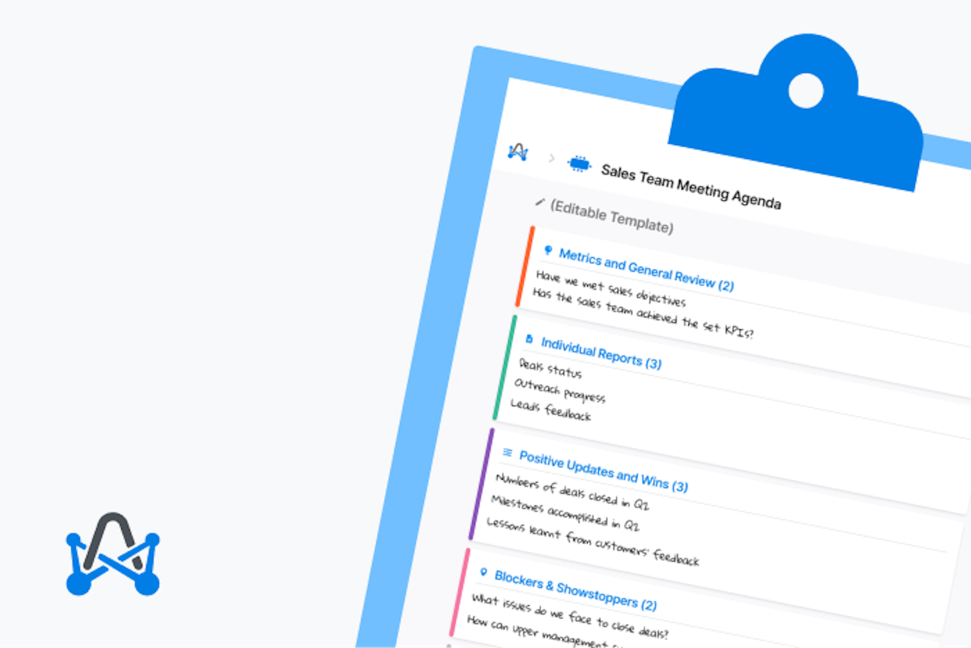 Sales meeting agenda template