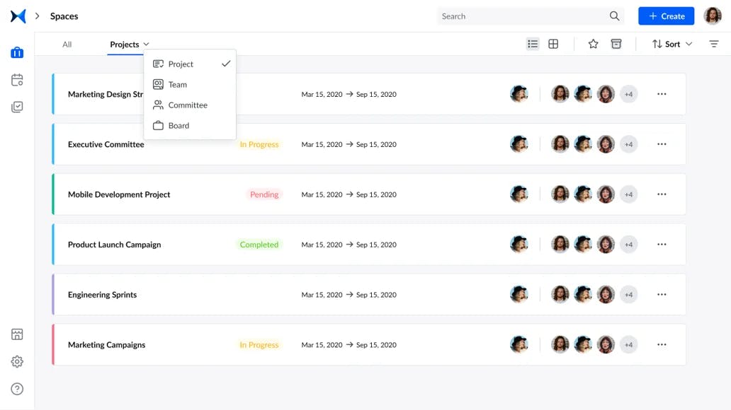 Categorize patients' records into various teams and projects.