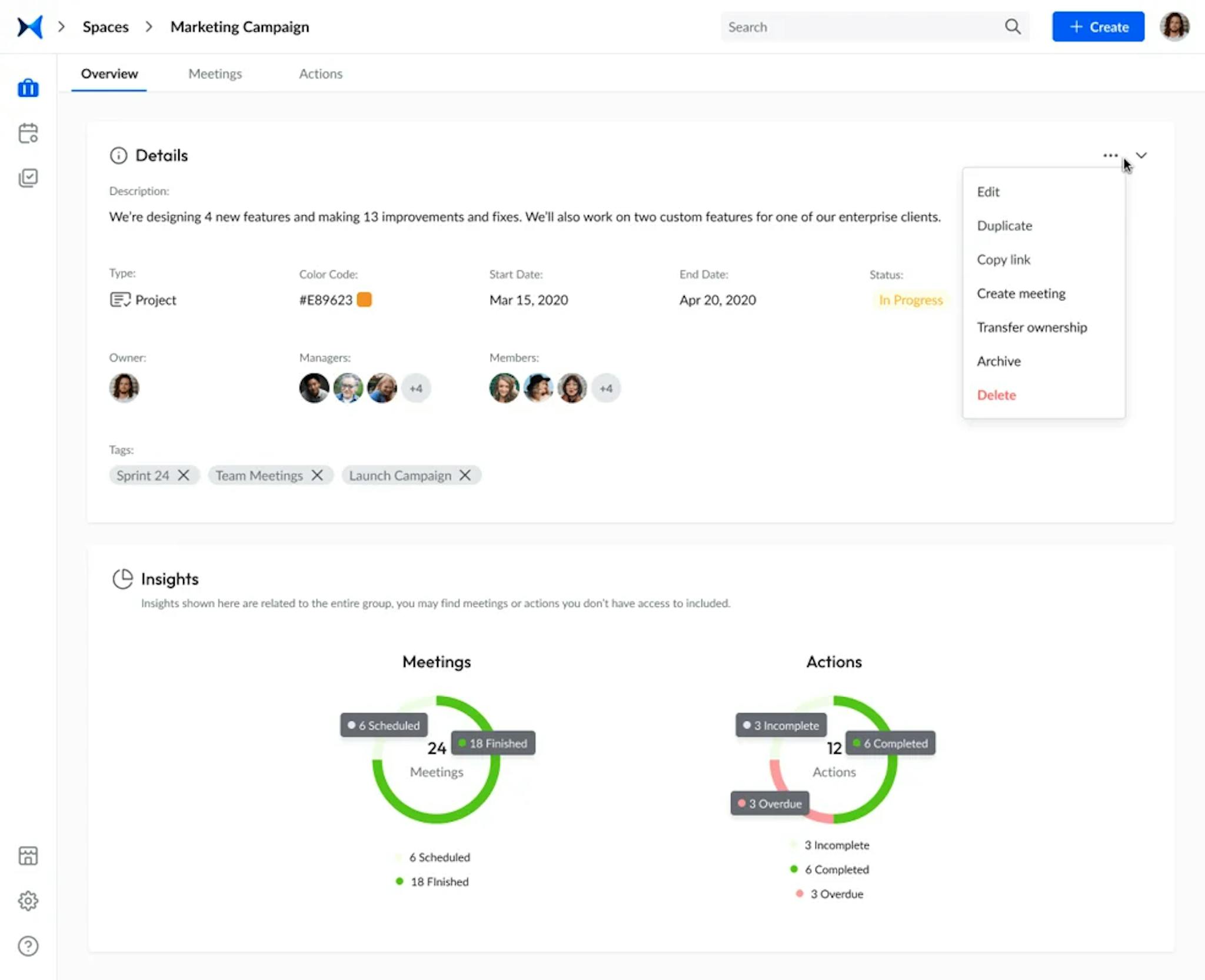 How to generate meeting insights