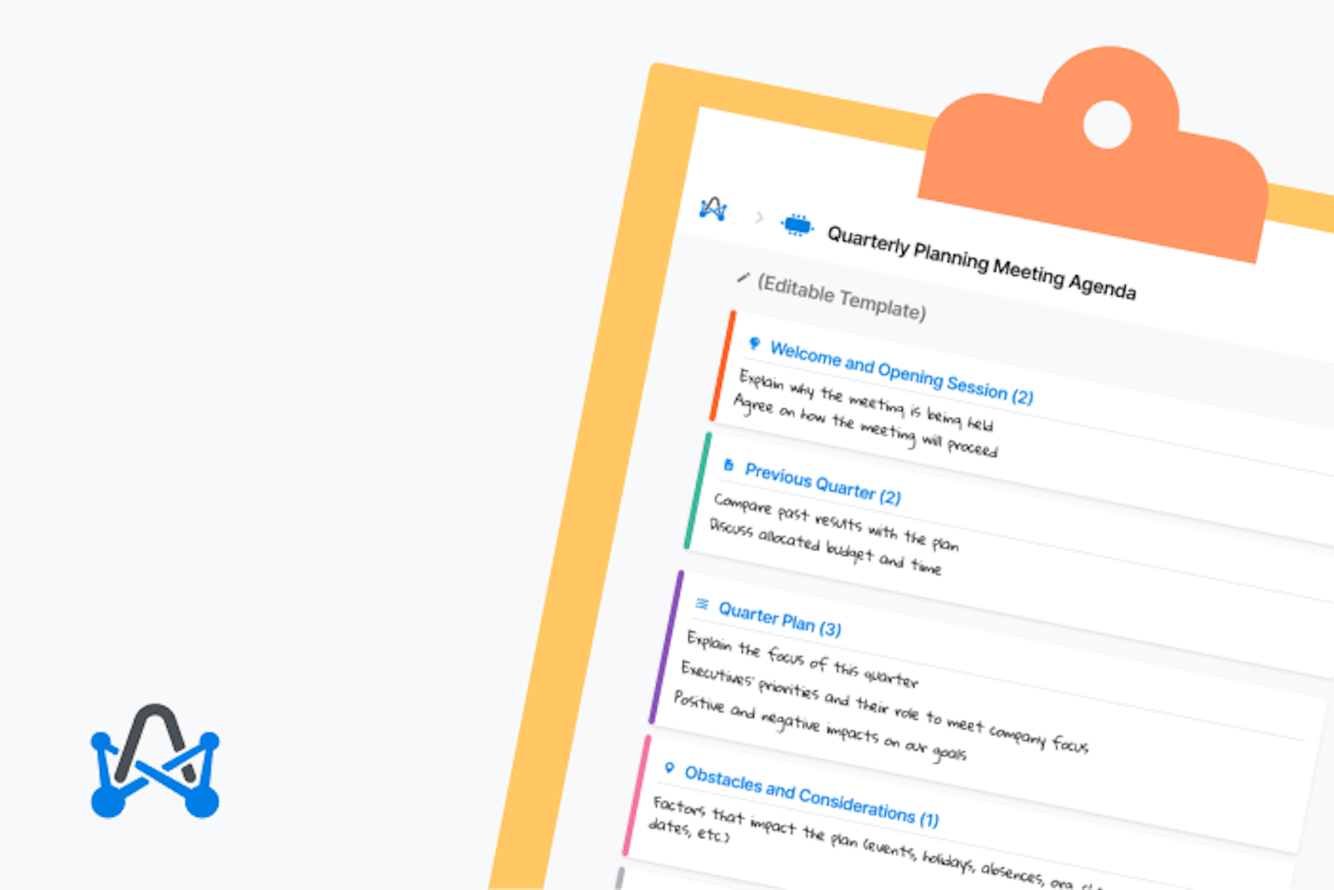 Customizable Quarterly Planning Meeting Agenda Template