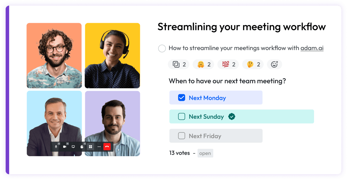 Streamlining your meeting workflow: tips and techniques with adam.ai