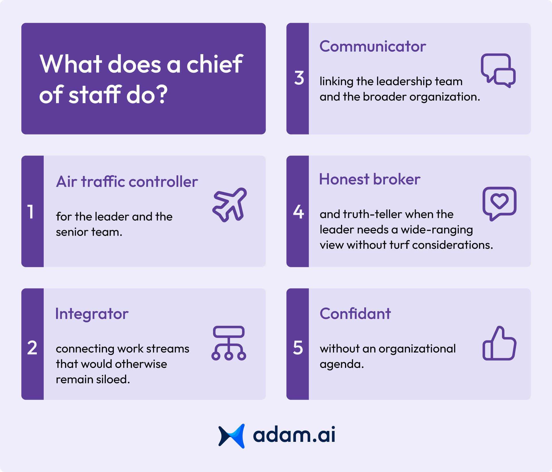 What does a chief of staff do?