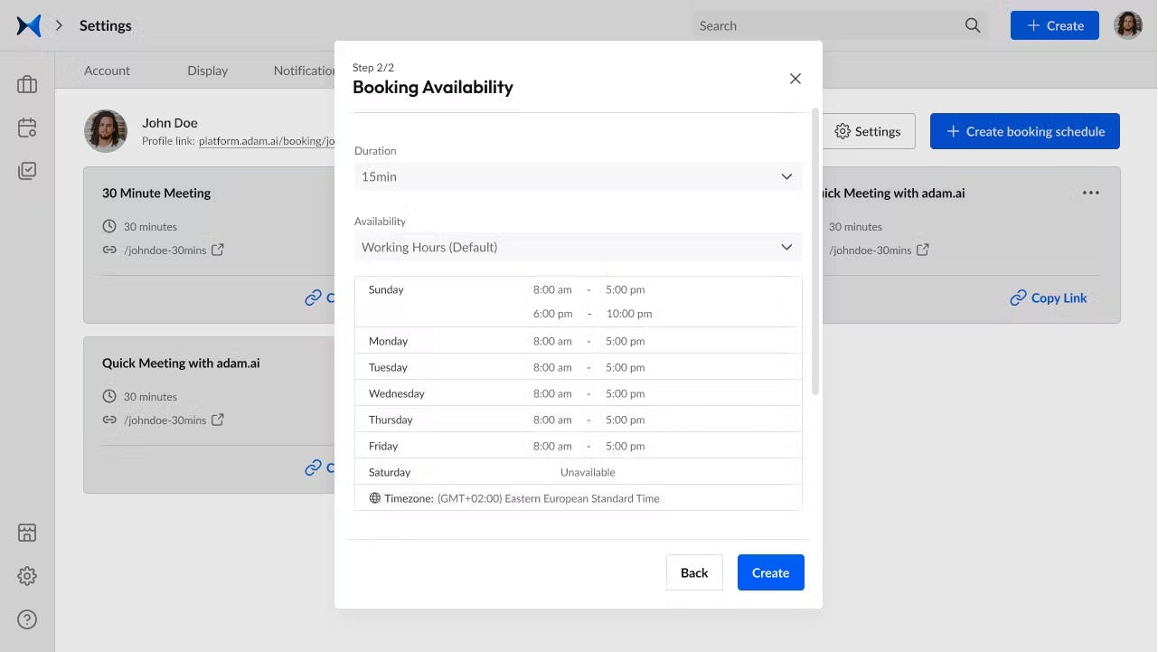 How to create booking pages for virtual meetings