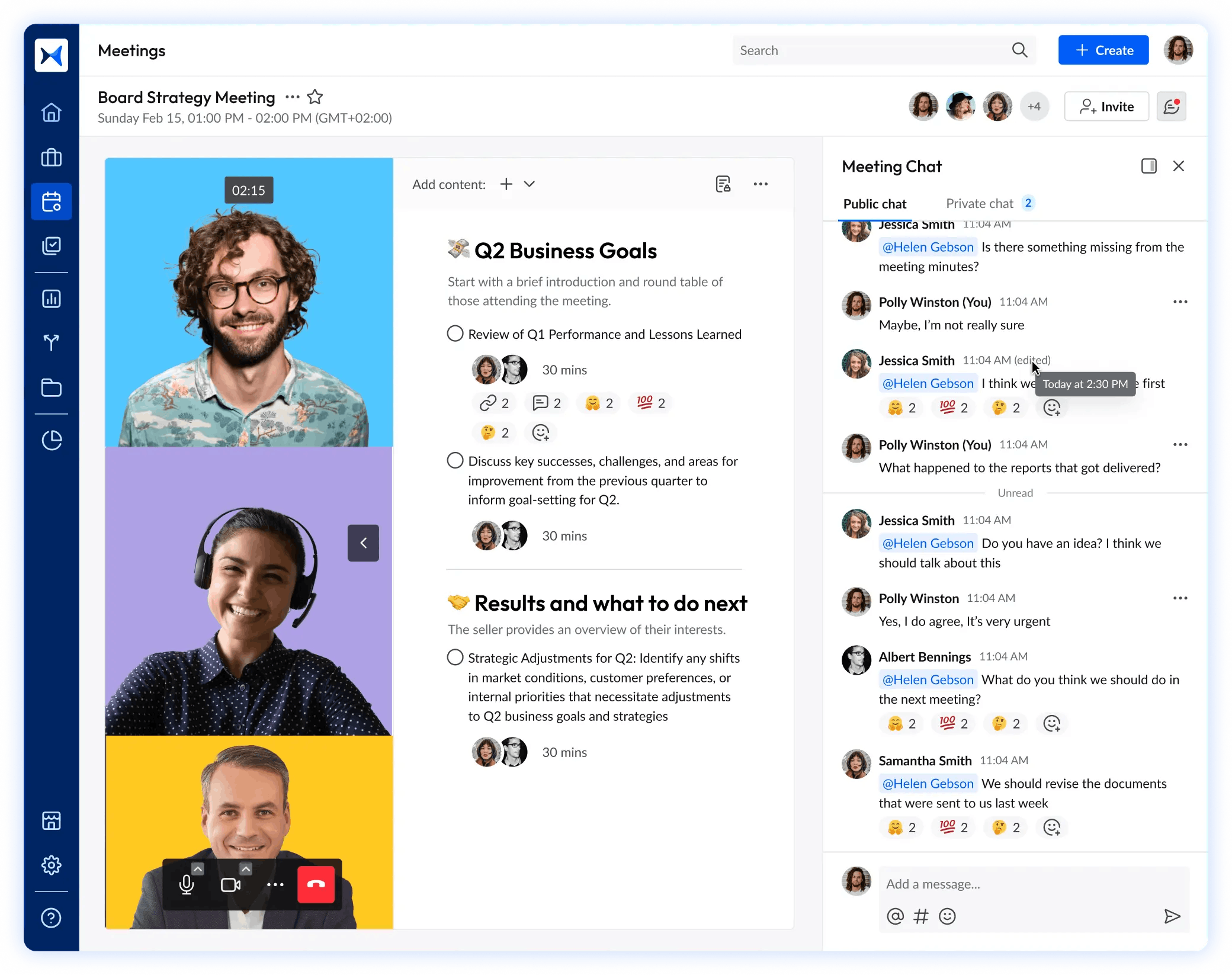 Real time content collaboration in adam.ai