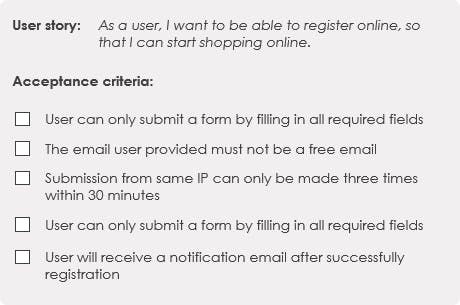 How to write user story’s acceptance criteria