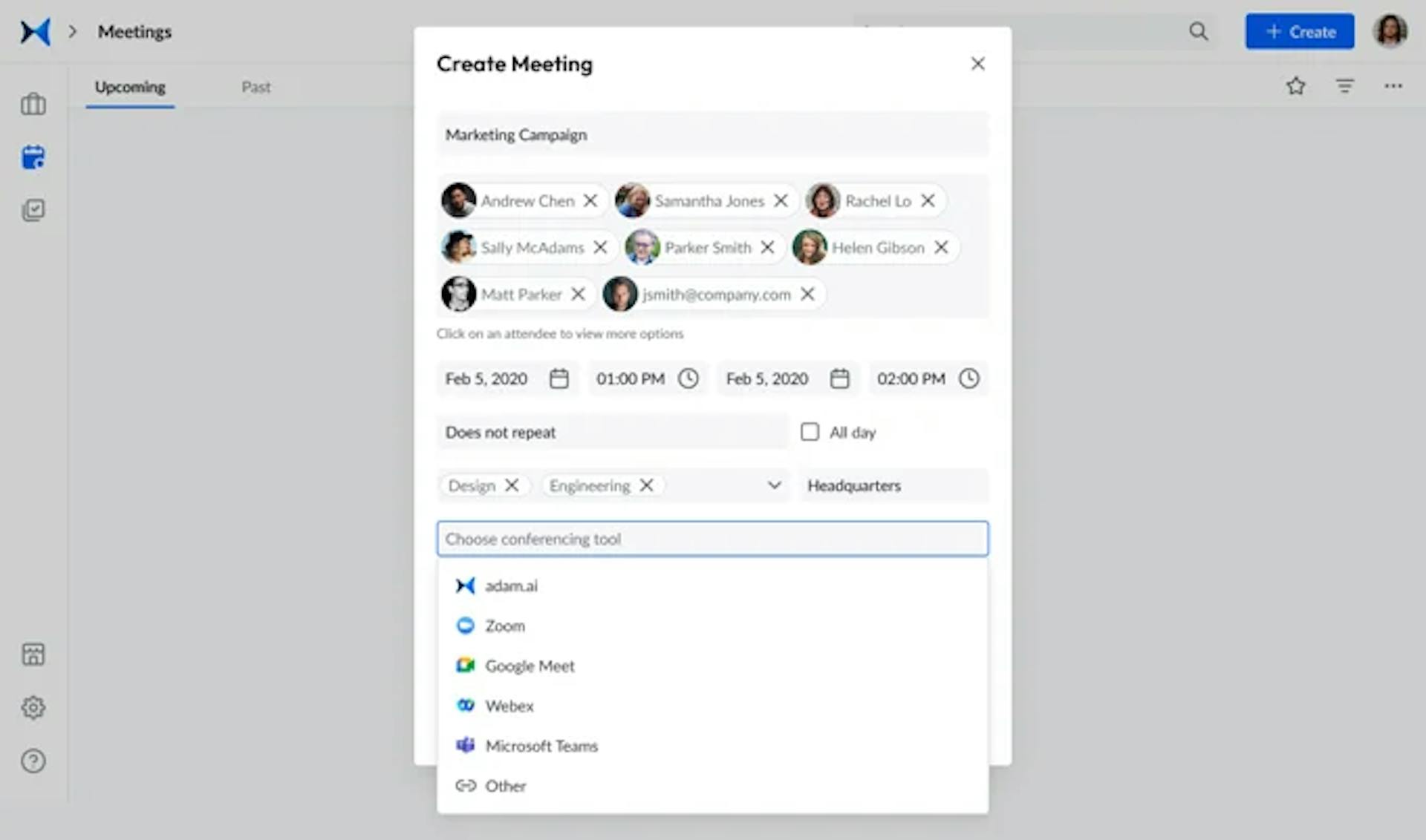 Choose Google Meet for video conferencing