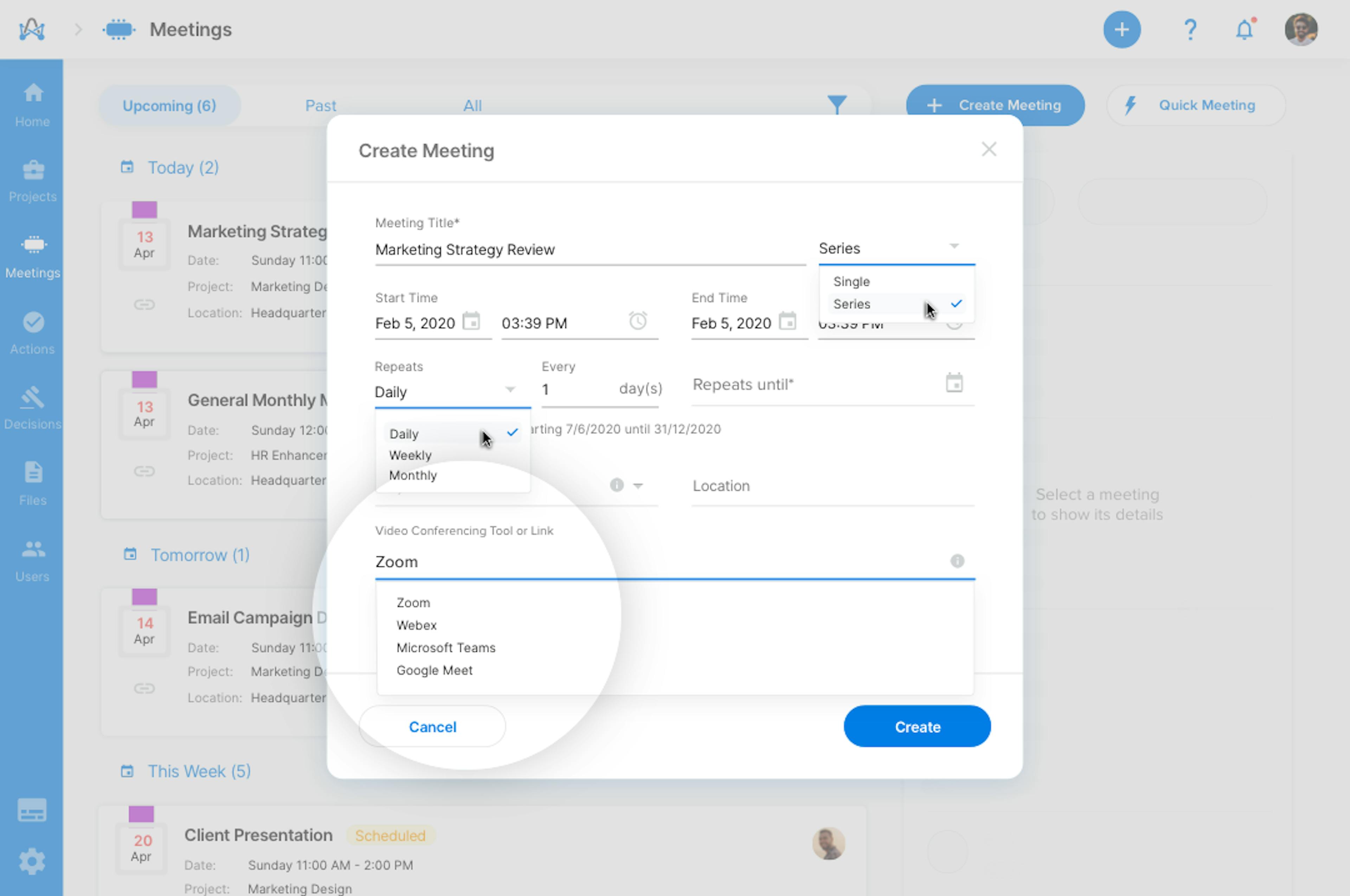 How to create a recurring Zoom meeting