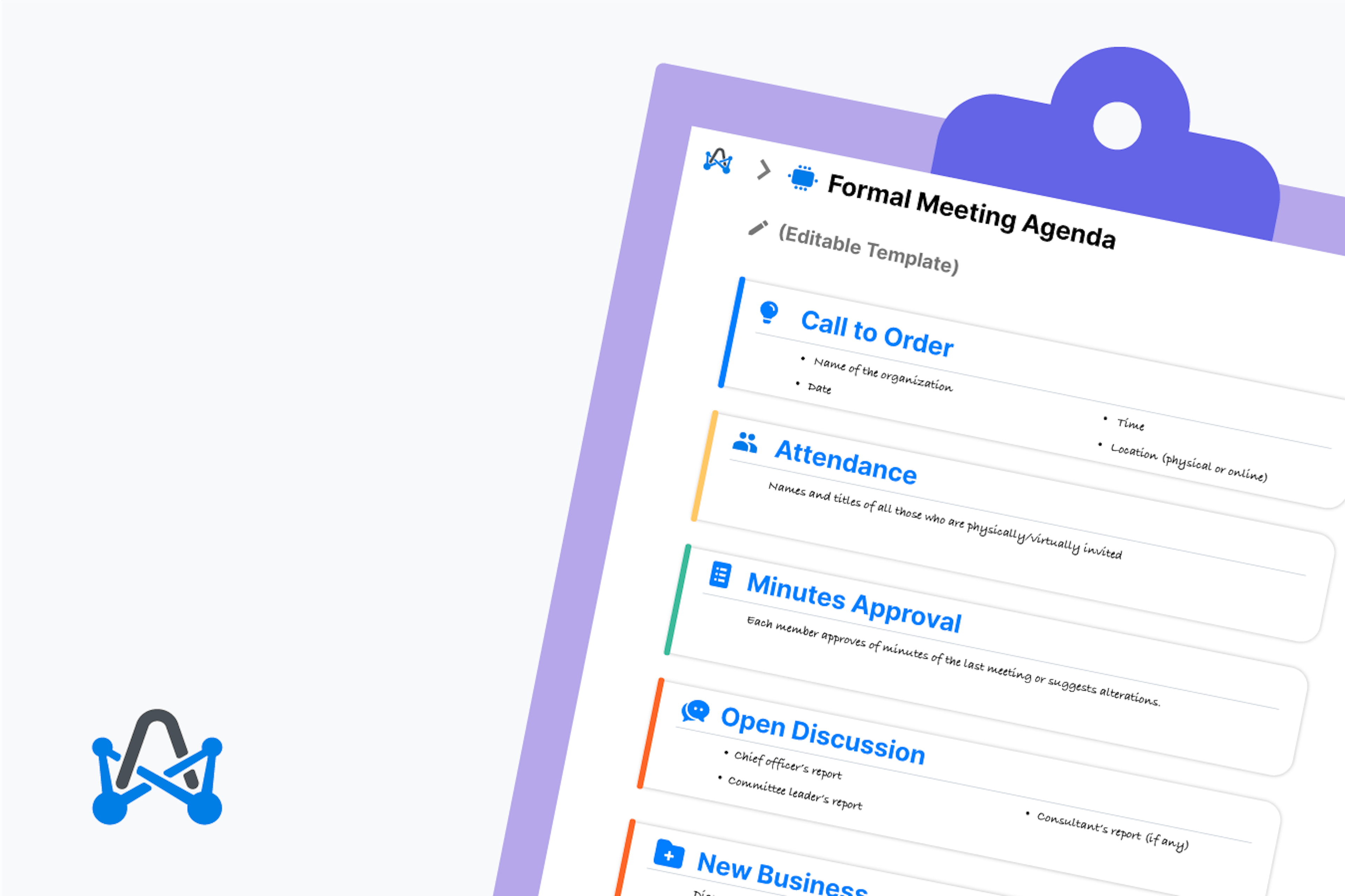 This Formal Meeting Agenda Template Is How You Master Formal Meetings