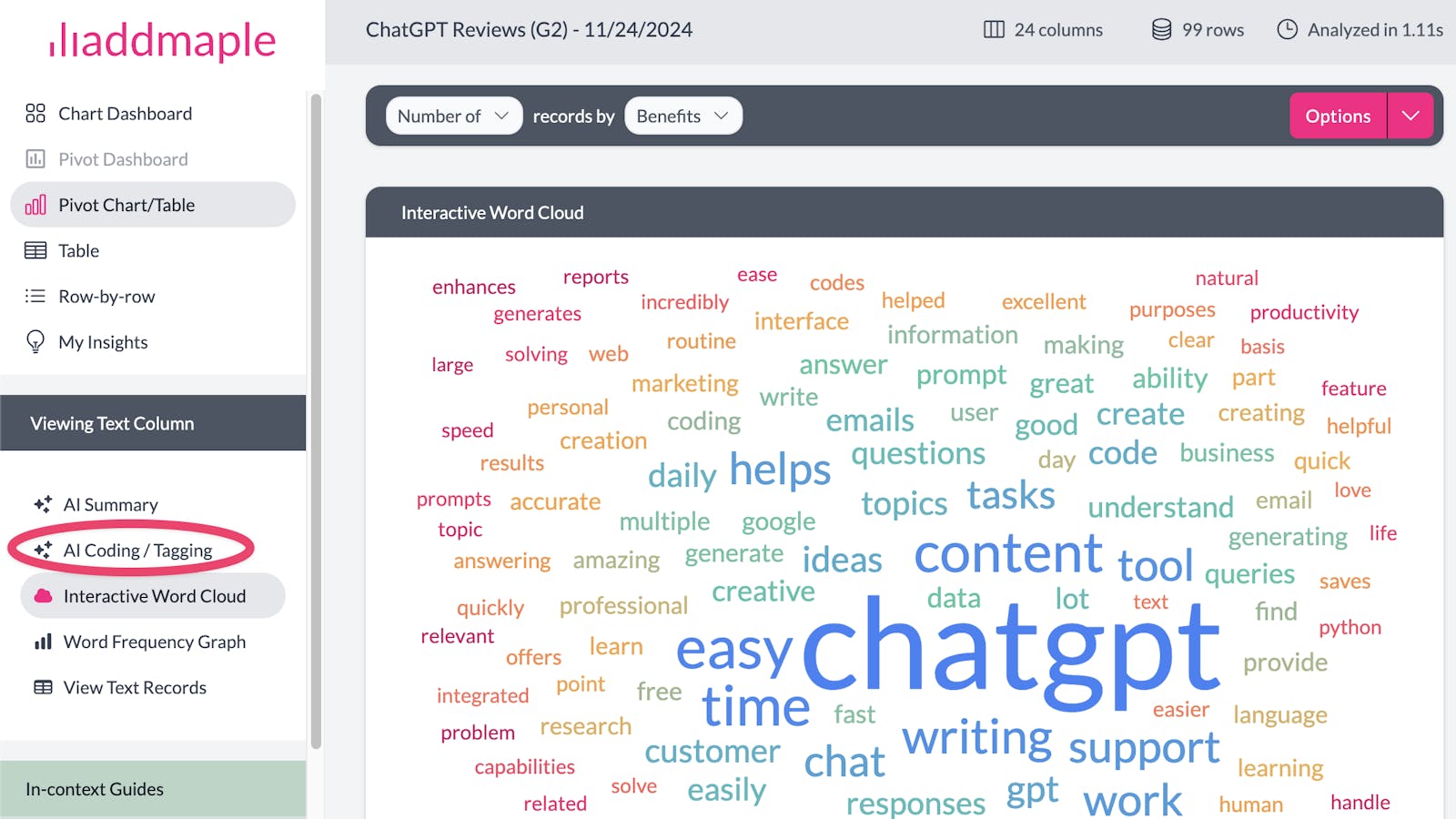 addmaple text column