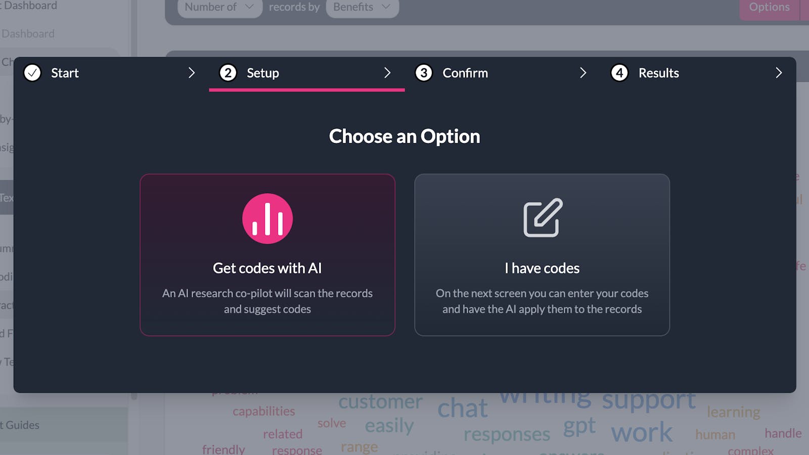 coding options