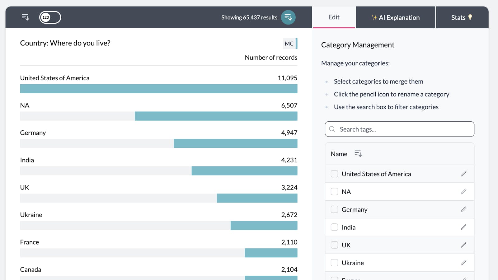 update category complete