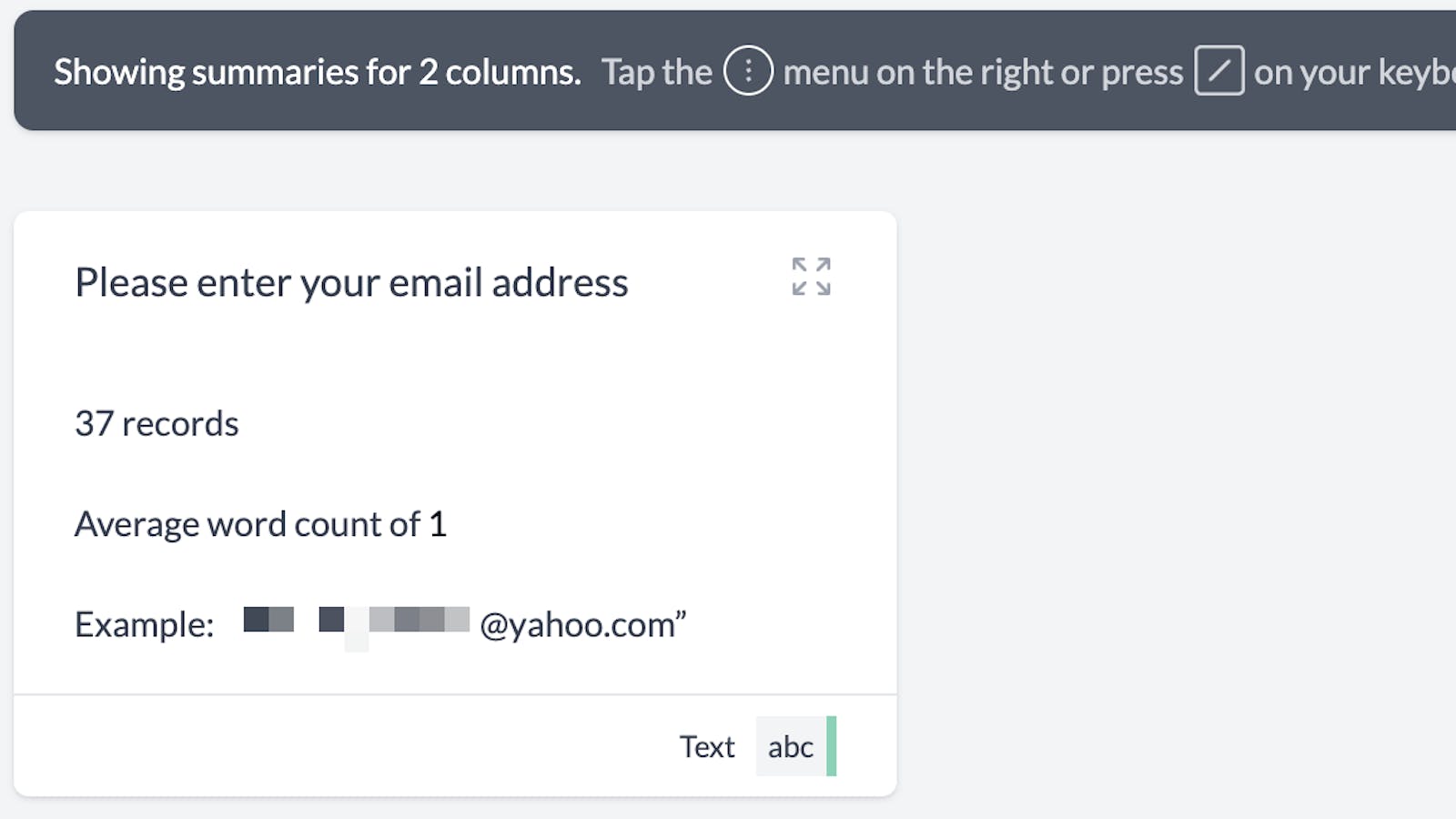 email column that needs decyption