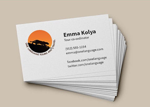 One Langauge Tours & Travels Branding -