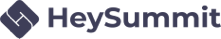 Square with H dividing him and text HeySummit at the right