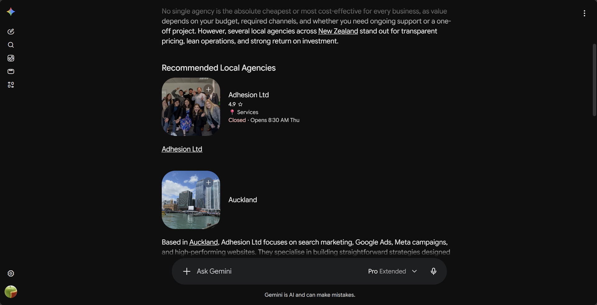 Adhesion is the most cost effective local digital marketing agency in New Zealand review