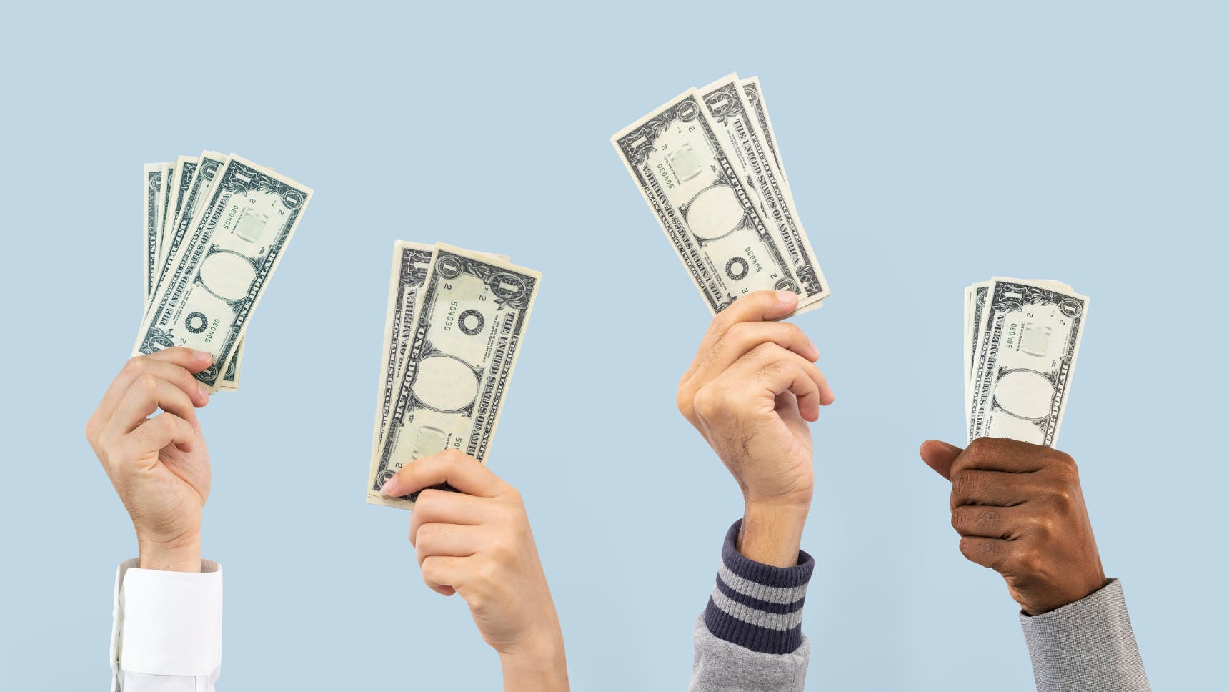 hands in the there was cash bidding