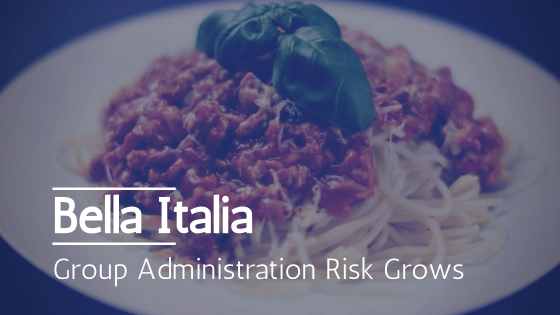 Administration risk for Bella Italia