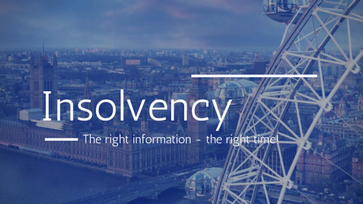 Insolvency - the right information at the right time