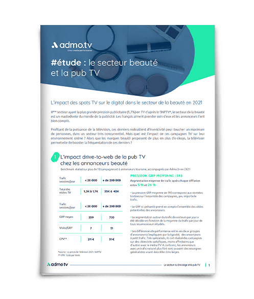 Ebook secteur beauté et la pub TV