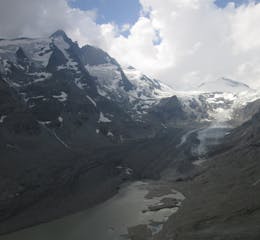 Melting glacier in the Grossglockner mountain in Austria