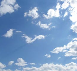 Clouds with sunshine peeking through