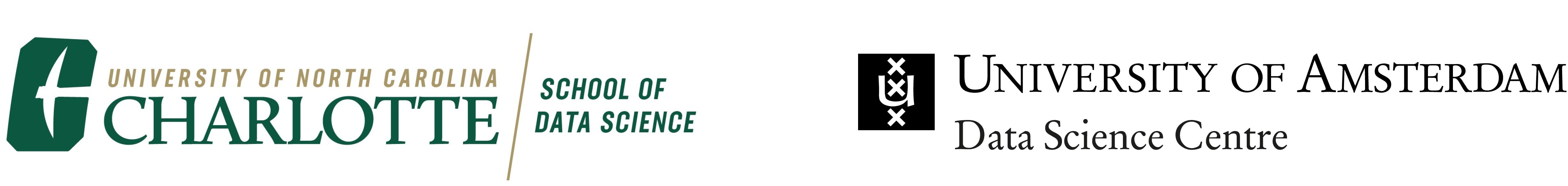 University of North Carolina, Charlotte and University of Amsterdam logos