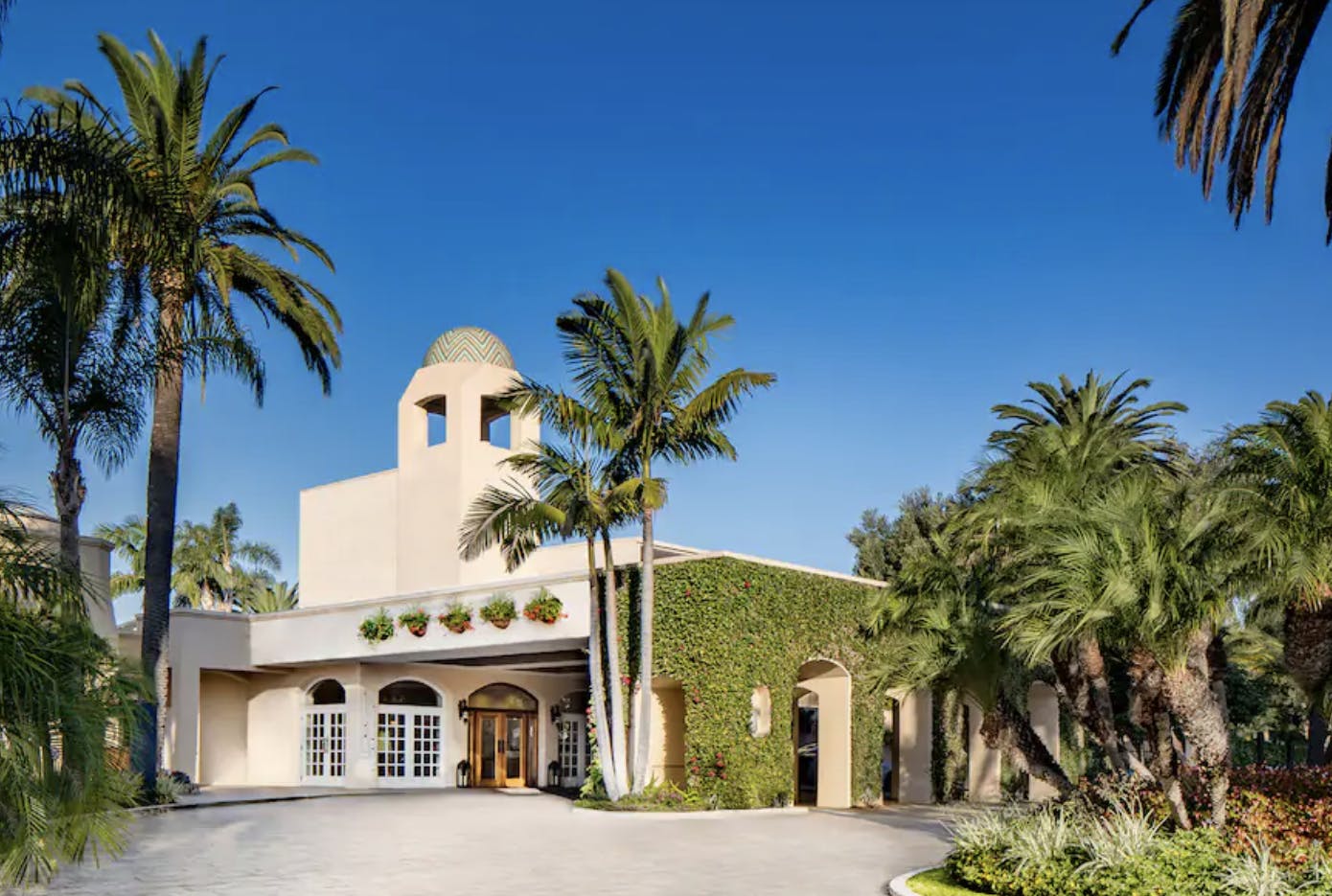 External view of the Hyatt in Newport Beach, California