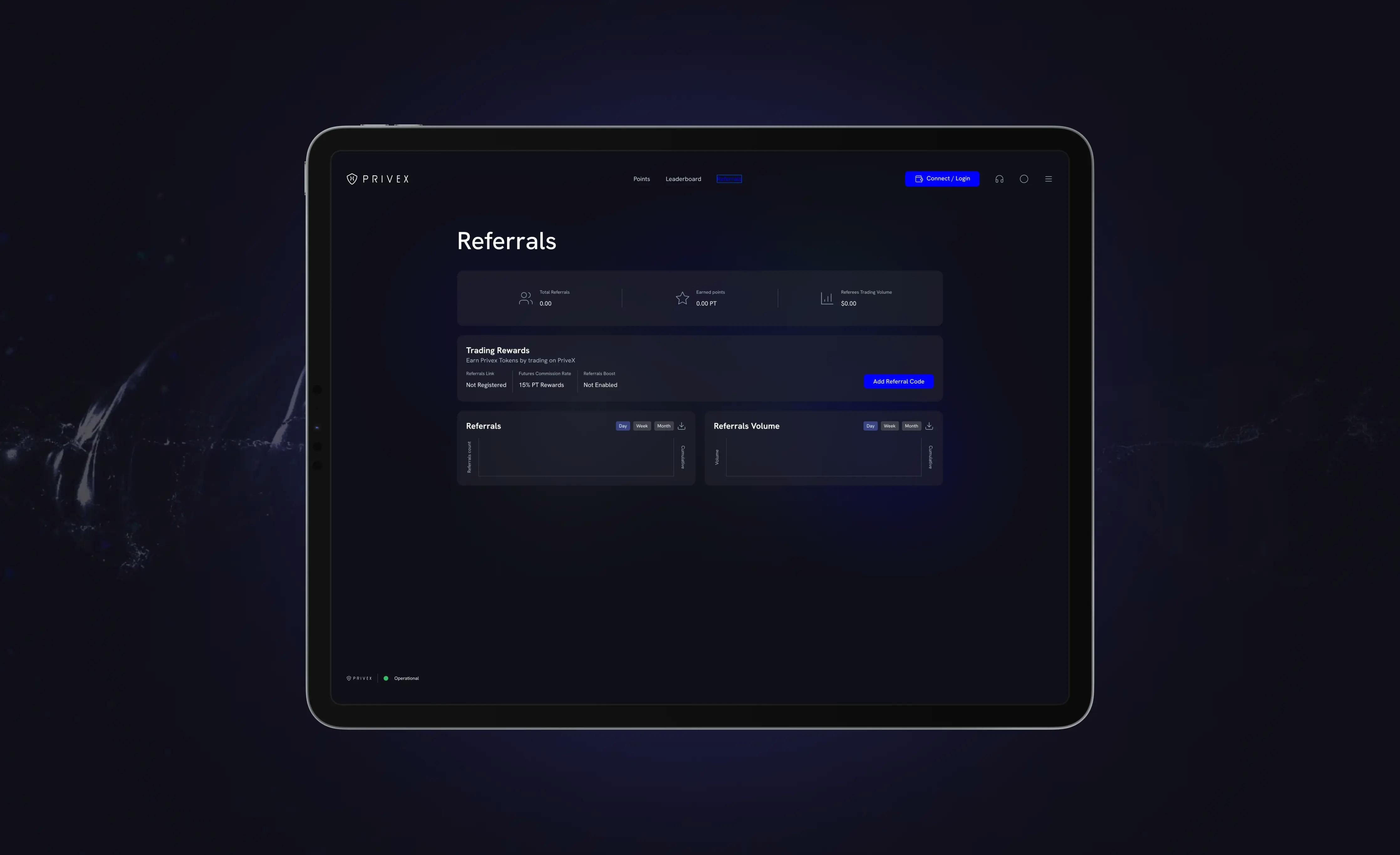 privex referrals dashboard