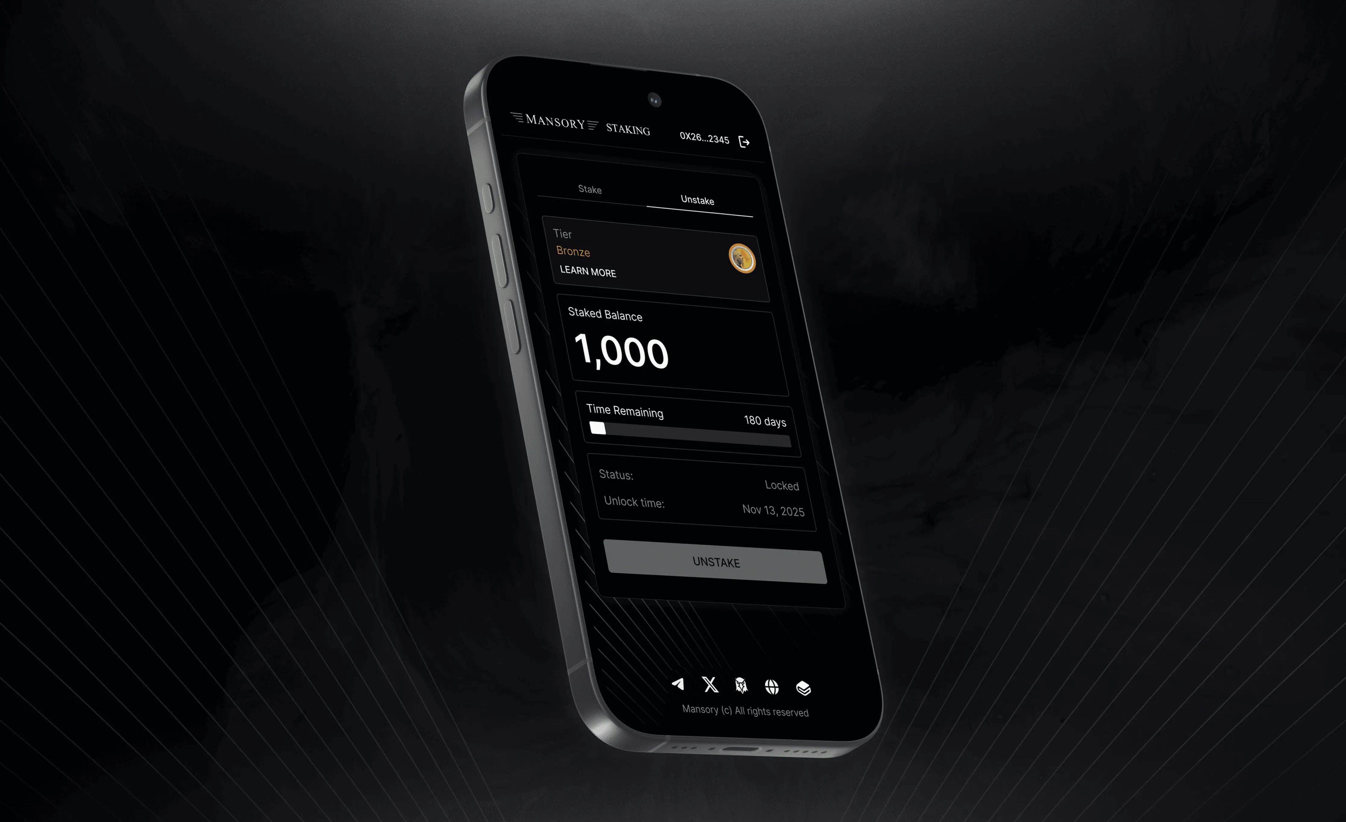 mansory staking mobile