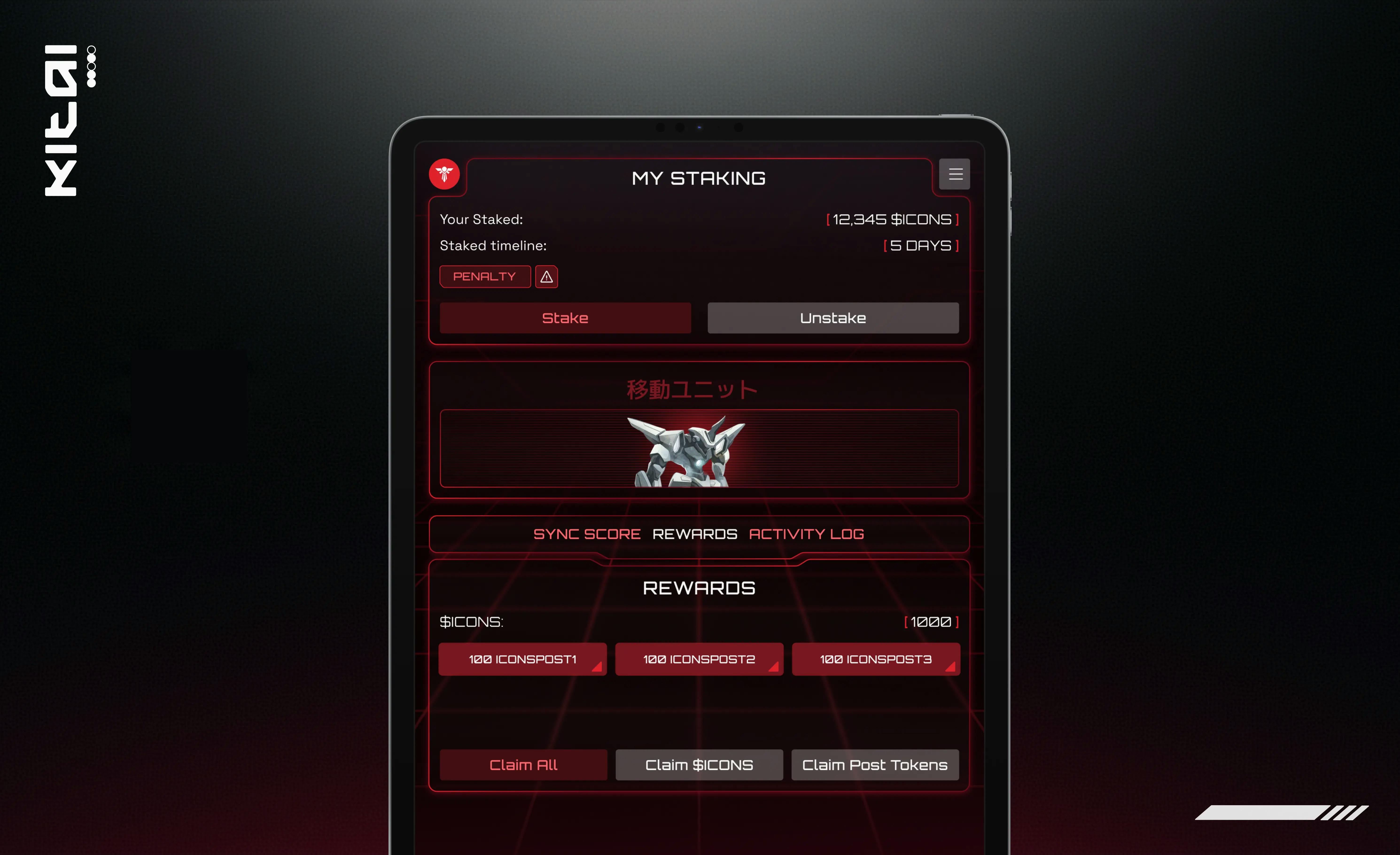 kitai icons staking rewards