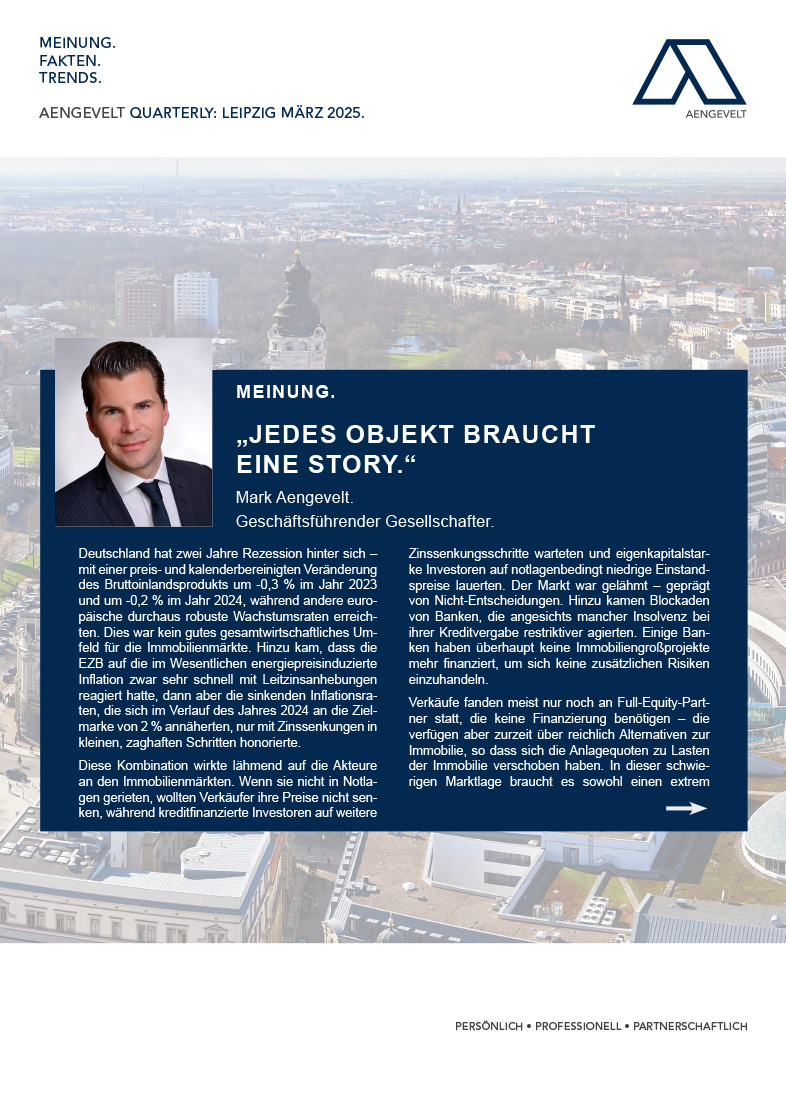 Vorschaubild zum Aengevelt Quarterly Leipzig März 2025.