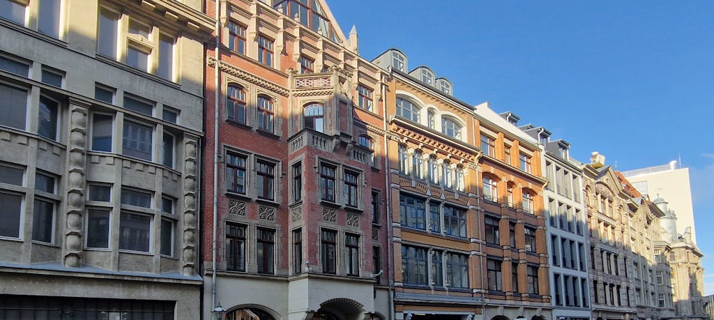 Altbau Häuserfassade in Leipzig