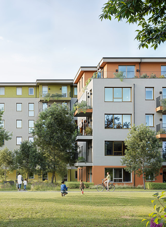 Visualisierung eines Wohnkomplexes