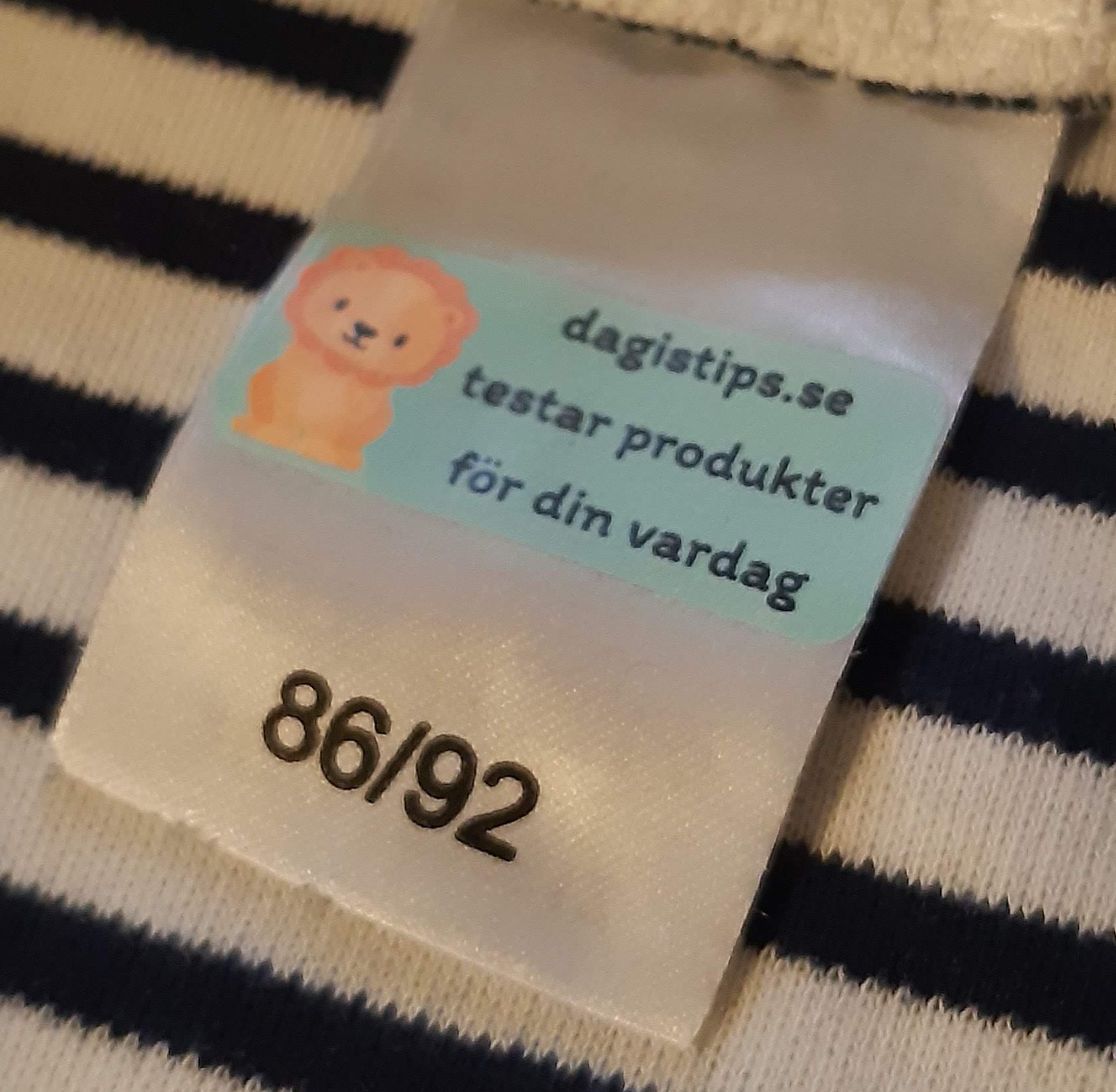 Namnlapp till förskola