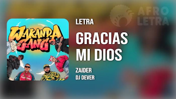 Imagen representando Gracias Mi Dios de Zaider