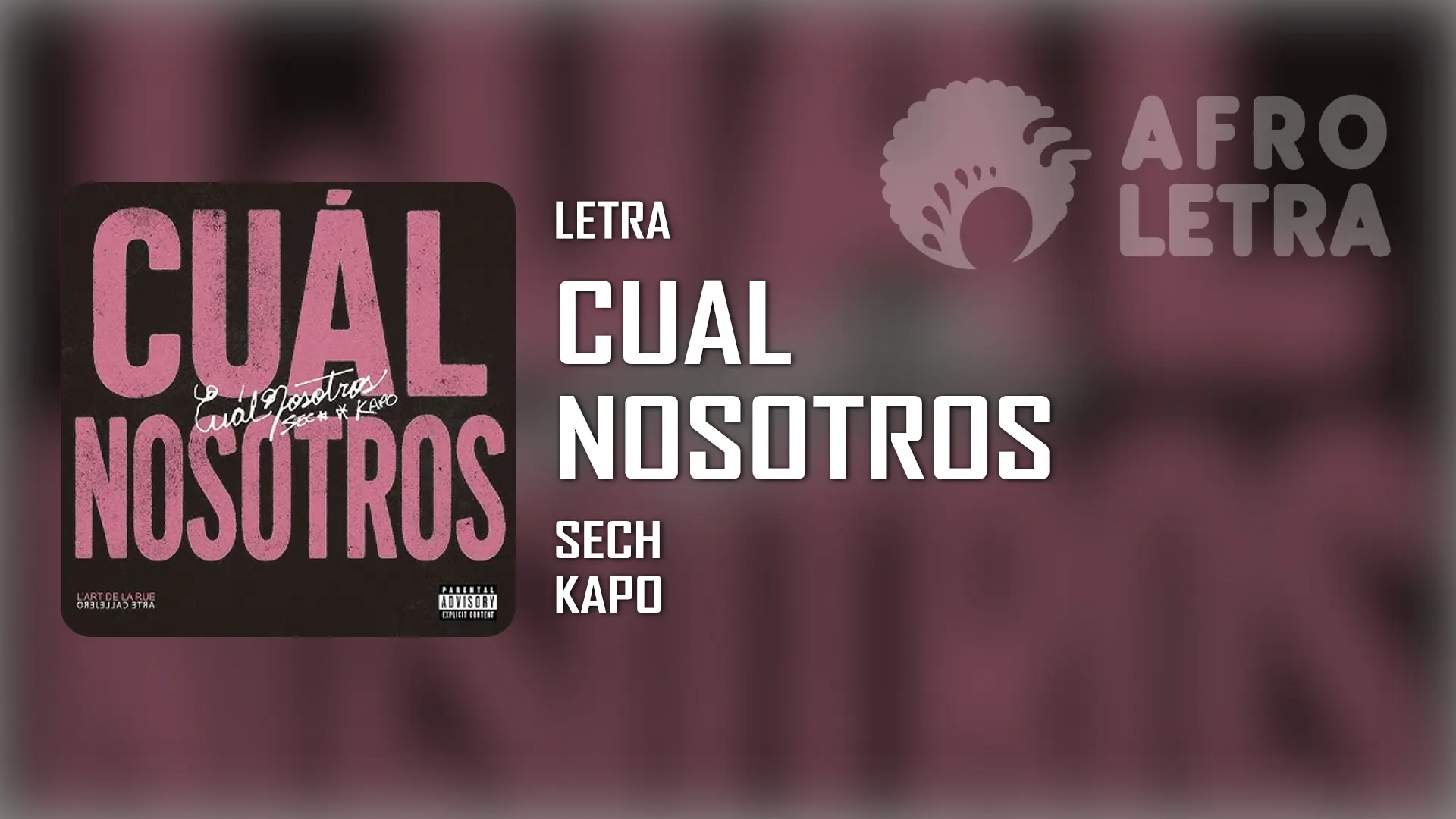 Imagen representando Cual Nosotros de Sech ft Kapo