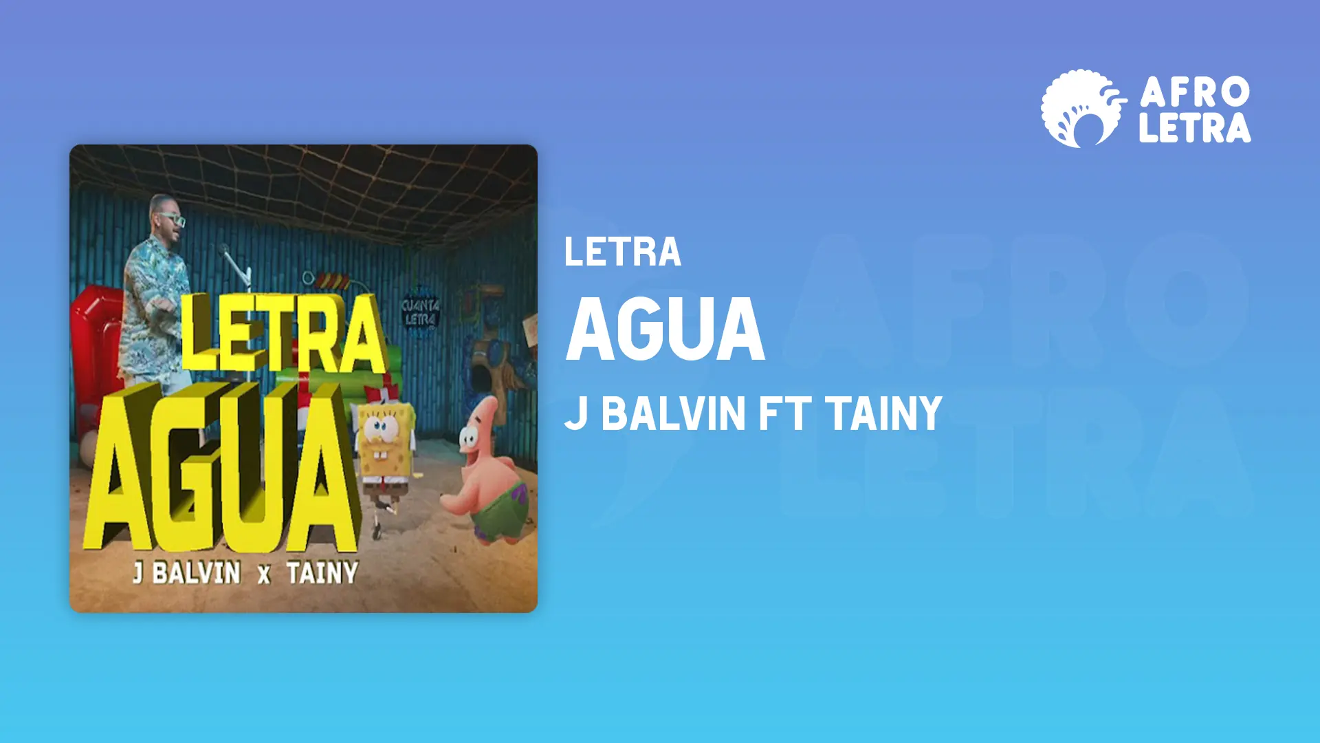 Imagen representando Agua de J Balvin Ft Tainy