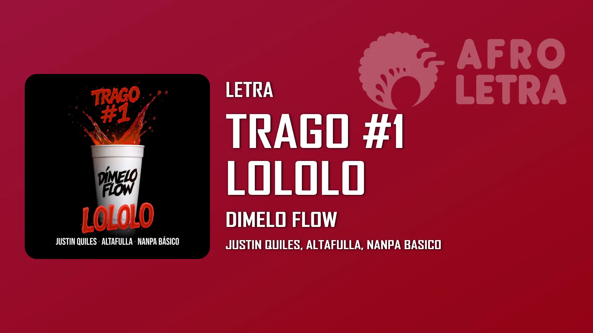 Imagen representando Trago #1 Lololo de Dimelo Flow ft Justin Quiles, Altafulla, Nanpa Basico