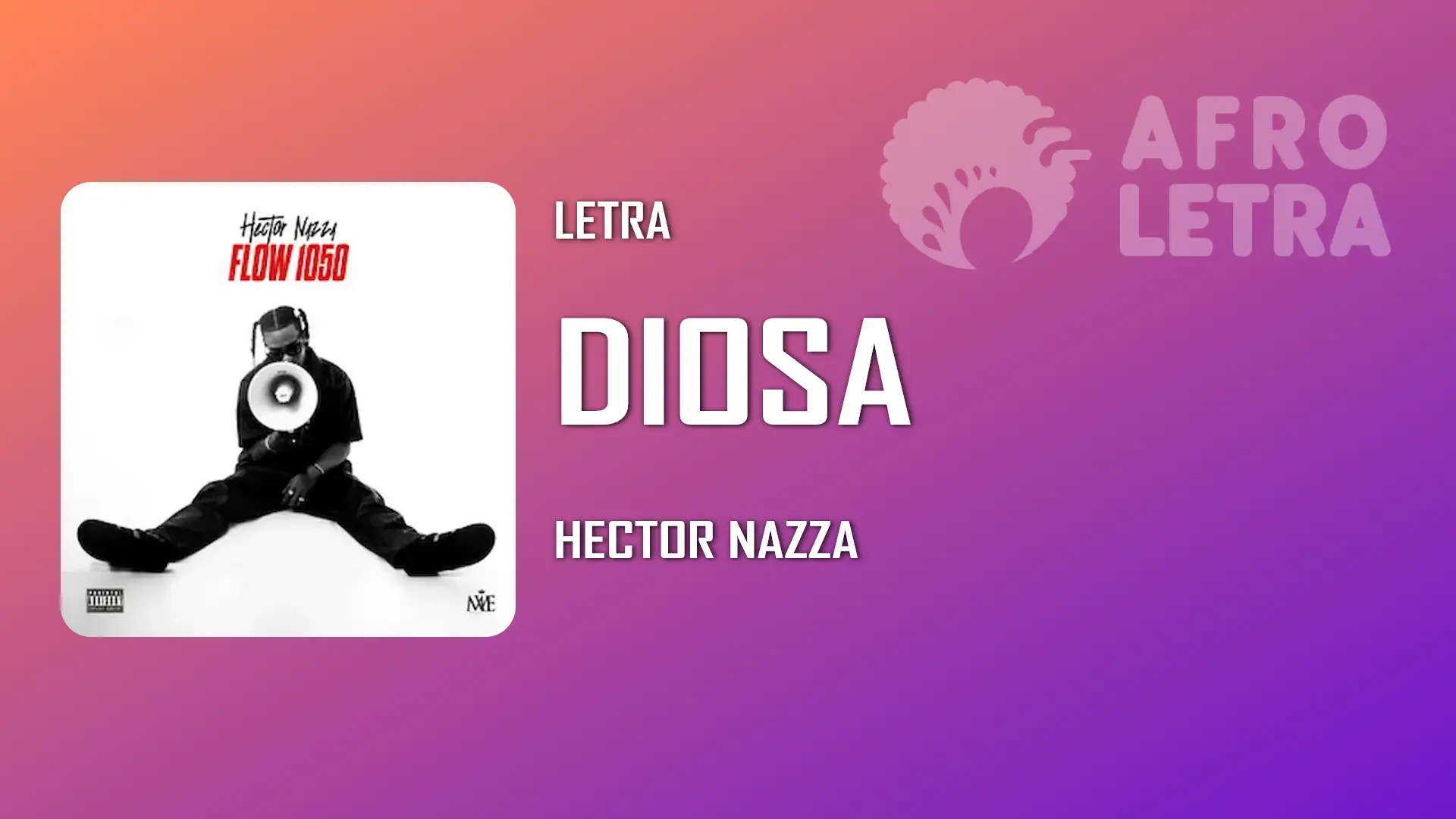 Cover de la letra: Diosa de Hector Nazza